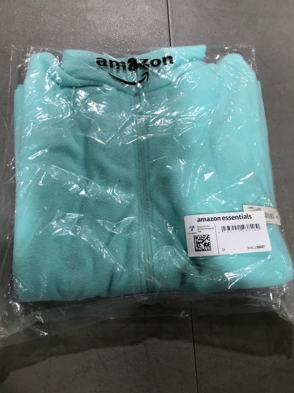 Photo 2 of Amazon Essentials Women's Classic-Fit Sleeveless Polar Soft Fleece Vest (Available in Plus Size) Polyester Aqua Blue size 3X