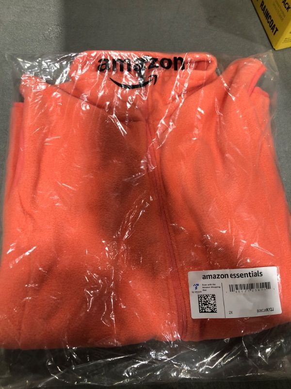 Photo 2 of Amazon Essentials Women's Classic-Fit Sleeveless Polar Soft Fleece Vest (Available in Plus Size) Polyester Coral Pink 2X