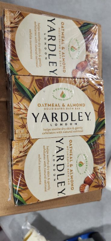 Photo 1 of 3 pack of Yardley London Oatmeal and Almond Nourishing Bath Bar