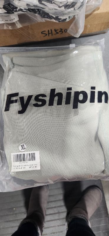 Photo 1 of Fyshipin Women Lounge Pants Casual Loose Wide Leg Cozy Pants with V Crossover Waist Flare Yoga Pant 30" Inseam X-Large Light Green