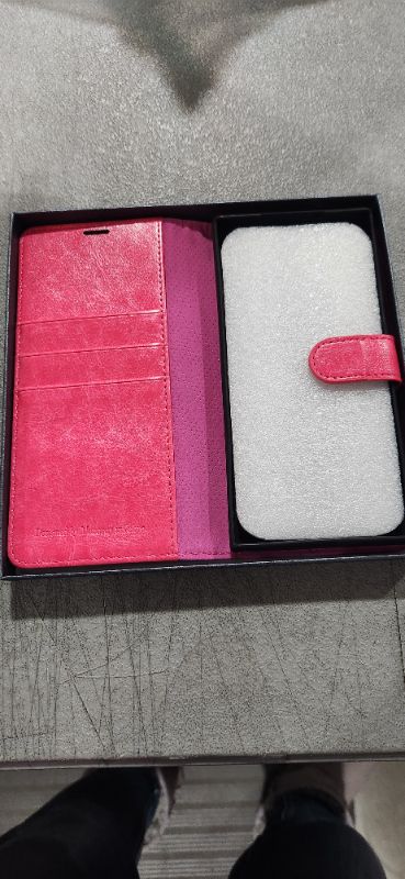 Photo 2 of Galaxy S23 Ultra Wallet Case- Hot Pink