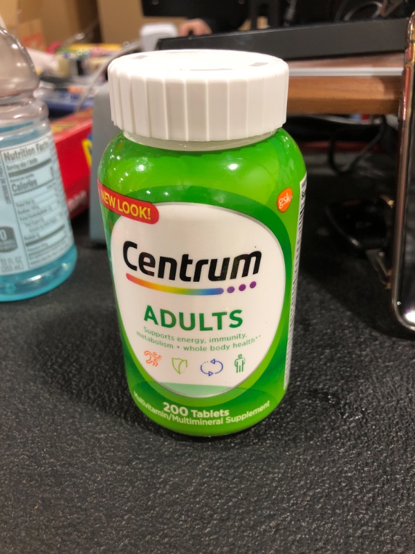 Photo 1 of Centrum Adult Multivitamin/Multimineral Supplement with Antioxidants, Zinc, Vitamin D3 and B Vitamins, Gluten Free, Non-GMO Ingredients - 200 Count Expire February 2024