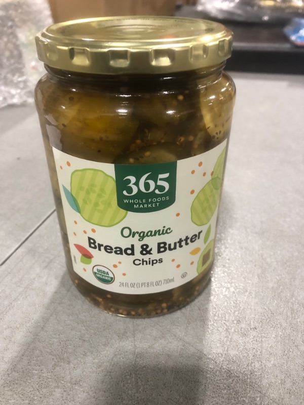 Photo 1 of 365 by Whole Foods Market, Organic Bread And Butter Pickles, 24 Fl Oz
