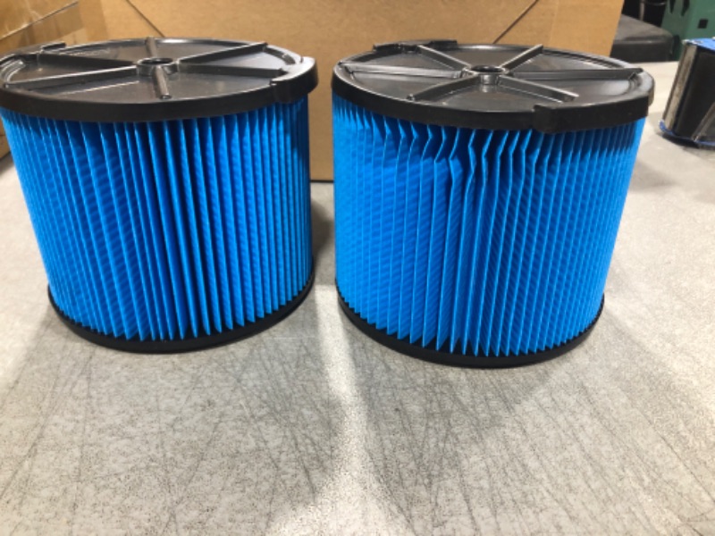 Photo 1 of 2 Pack VF3500 Filter Compatible with Ridgid 3-4.5 Gallon Wet/Dry Vacuums, 3-Layer Fine Filter for Ridgid WD3050, WD4070, WD4080, WD4522, 4000RV, 4500RV Wet/Dry Vacuum 