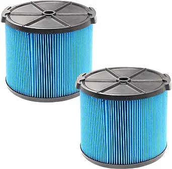 Photo 1 of 2 Pack VF3500 Filter Compatible with Ridgid 3-4.5 Gallon Wet/Dry Vacuums, 3-Layer Fine Filter for Ridgid WD3050, WD4070, WD4080, WD4522, 4000RV, 4500RV Wet/Dry Vacuum 