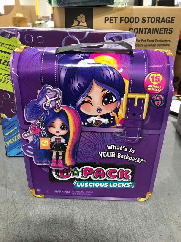 Photo 1 of B Pack, Luscious Locks Frank E-Girl Collectible Doll with Removable Hair Extension and Doll Accessories, 3.5-inch, Kids Toys for Girls Ages 5 and up