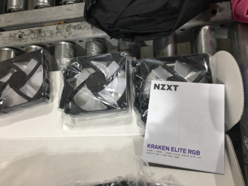 Photo 1 of NZXT Kraken Elite RGB 360- RL-KR36E-B1-360mm AIO CPU Liquid Cooler - Customizable 2.36" Wide-Angle LCD Display for GIFS, Images, Performance Metrics - 3 x F120 RGB Core Fans - Black 360mm Kraken Elite RGB Black