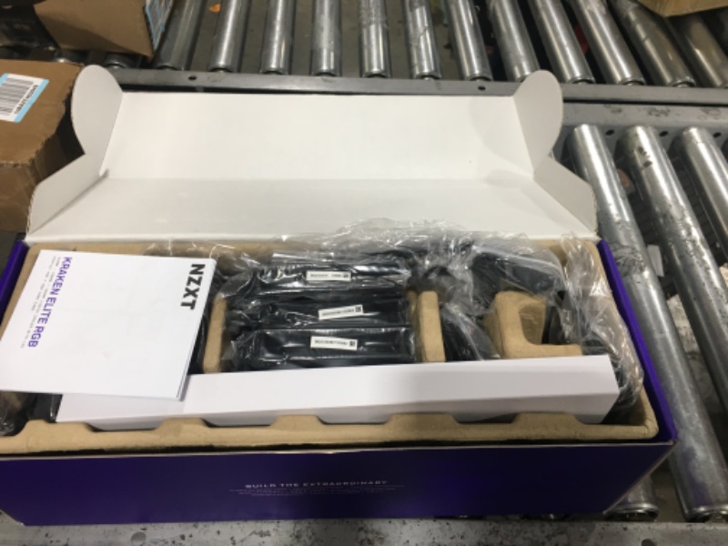 Photo 1 of NZXT Kraken Elite RGB 360- RL-KR36E-B1-360mm AIO CPU Liquid Cooler - Customizable 2.36" Wide-Angle LCD Display for GIFS, Images, Performance Metrics - 3 x F120 RGB Core Fans - Black 360mm Kraken Elite RGB Black
