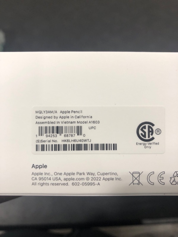 Photo 3 of Apple Pencil (1st Generation): Pixel-Perfect Precision and Industry-Leading Low Latency, Perfect for Note-Taking, Drawing, and Signing documents. USB-C Adapter