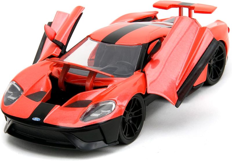 Photo 1 of 2017 Ford GT Light Red Metallic with Black Stripe Pink Slips Series 1/24 Diecast Model Car by Jada
