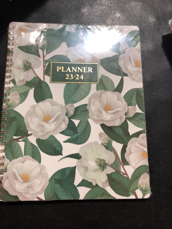 Photo 2 of 2024 Planner - Planner 2024 from January 2024 - December 2024, 8" x 10", 2024 Planner Weekly and Monthly with Thick Paper + Twin-Wire Binding + Printed Tabs - Green
