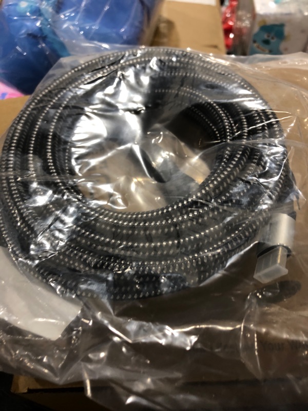 Photo 1 of 8K HDMI 2.1 Cable (Certified) 16.5 feet,Adoreen 48Gbps Braided HDMI Cord(1.5ft to 16.5ft) for 8K@60Hz 4K@120Hz 2K 1080P, Dynamic HDR, eARC HDCP2.2 Compatible PS5,PS4,Xbox,HD TV with 5 Cable Ties(5m) 16.5ft-1PK
