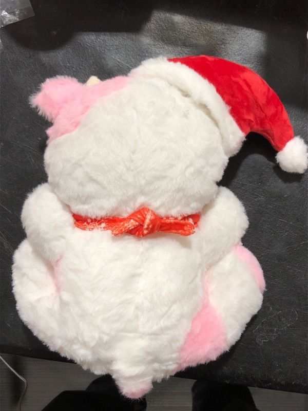 Photo 2 of Christmas Cow Plush Pillow, Cute Christmas Cow Plush Stuffed Animals Toy for Kids, Soft Stuffed Doll for Girls Boys, Kawaii Home Decoration Christmas Cow