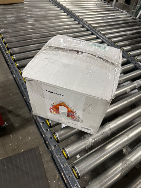 Photo 1 of 9 FT Tall Christmas Inflatable Archway Outdoor, Giant Inflatable Arch with Gingerbread Man and Candy Cane, Blow Up Yard Decorations for Xmas Party, Holiday, Lawn, New Year (Candy Archway)