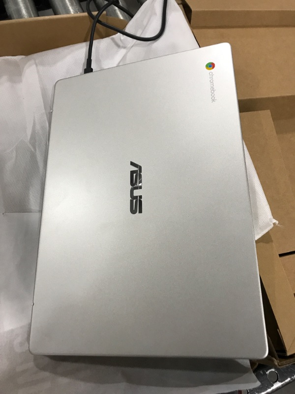 Photo 4 of ASUS C424MA-AS48F Chromebook C424, 14.0" 180 Degree FHD NanoEdge Display, Intel Dual Core Celeron Processor, 4GB LPDDR4 RAM, 128GB Storage, Silver Color, C424MA-AS48F Celeron | 4GB | 128GB