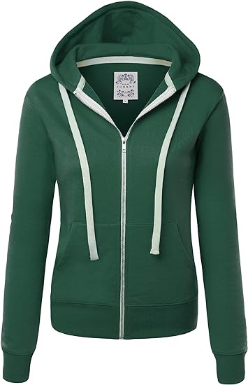 Photo 1 of [Size 3XL] Made By Johnny Women's Active Casual Zip-up Hoodie Jacket Long Sleeve Comfortable Lightweight Sweatshirt 