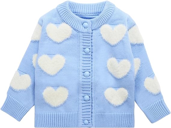 Photo 1 of Baby Girl Clothes Newborn Knit Cardigan Toddler Sweaters Winter Sweatshirt Coats 3-6