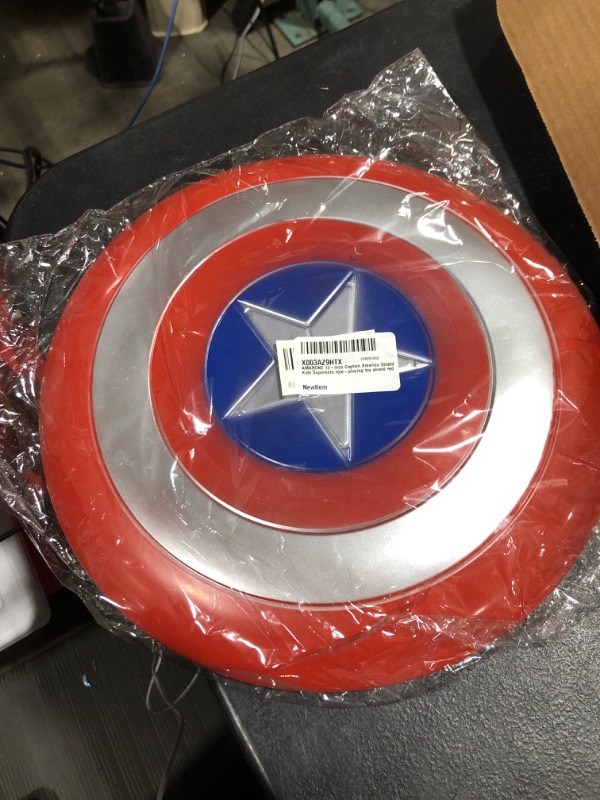 Photo 2 of AMARONE 12-inch Captain America Shield Kids Superhero role-playing toy shield red