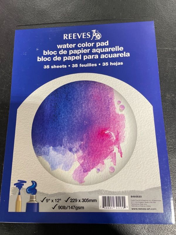 Photo 1 of Reeves Water Color Pad 