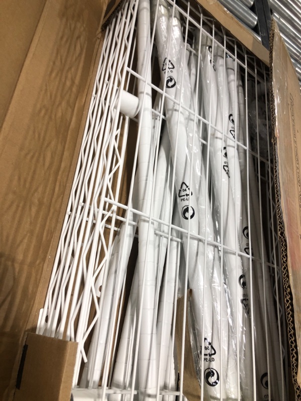 Photo 1 of Ulif M3 Clothes Rack Closet Organizer and Storage System 3 Tiers Built-in Wall Mounted Heavy Duty Garment Rack with 4 Expandable Hanger Rods, Fits Space 4.1-9.3 ft, 72.2”H, Load Capacity 710LBS, White