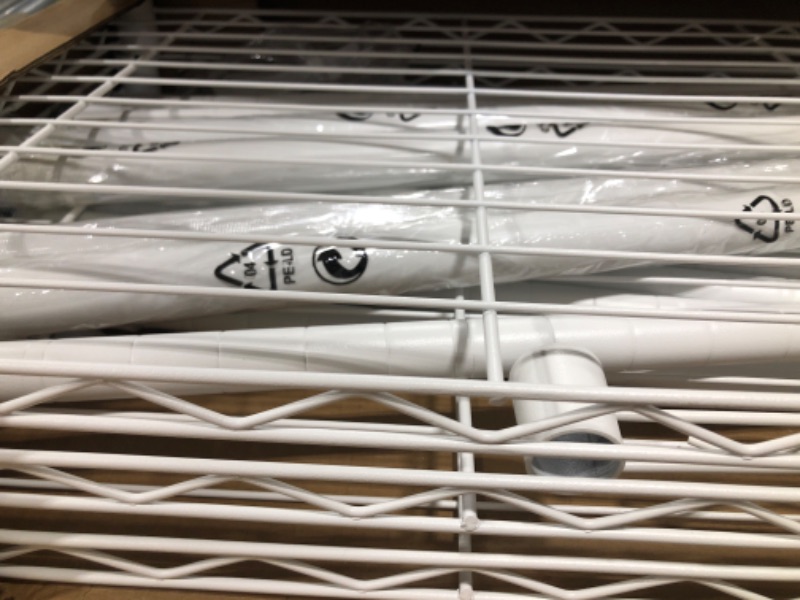 Photo 1 of Ulif M3 Clothes Rack Closet Organizer and Storage System 3 Tiers Built-in Wall Mounted Heavy Duty Garment Rack with 4 Expandable Hanger Rods, Fits Space 4.1-9.3 ft, 72.2”H, Load Capacity 710LBS, White