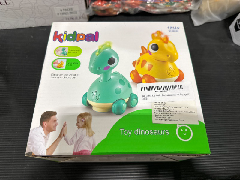 Photo 2 of Baby Musical Toys 6 to 12 Months Touch & Go, Dinosaur Crawling Toys for 1 Year Old Boys Girls, Infants Learning Toys 12-18 Months, Gifts for 3 6 7 8 9 10 12 M+, Toddler Educational Gifts Toys Age 1-2