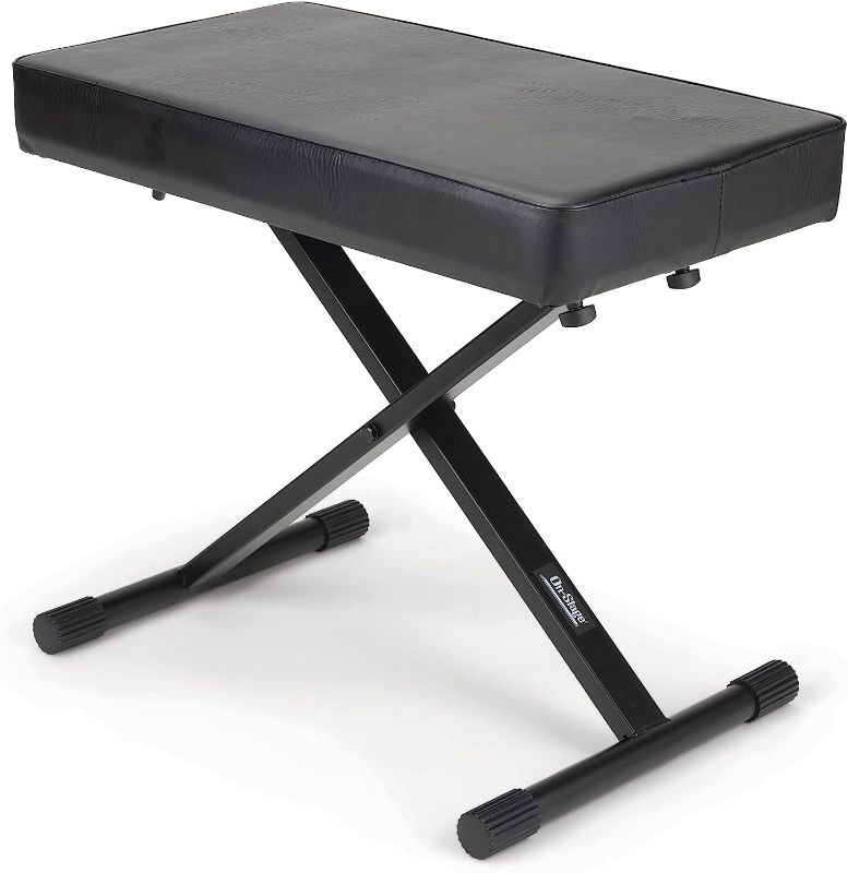 Photo 1 of **CUT IN FABRIC** OnStage KT7800+ Bench, Black 
