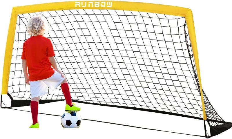 Photo 1 of  Portable Kids Soccer Goal for Backyard Practice Soccer Net with Carry Bag