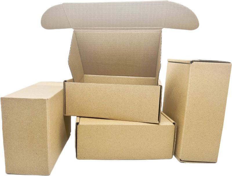 Photo 1 of Small Corrugated Boxes Mailers 15x11x3 inch Kraft Corrugated Mailing Box for Shipping and Storage 20 Pack