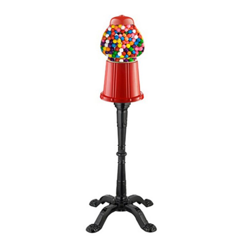 Photo 1 of 15 in. Vintage Candy Gumball Machine Bank with Stand
