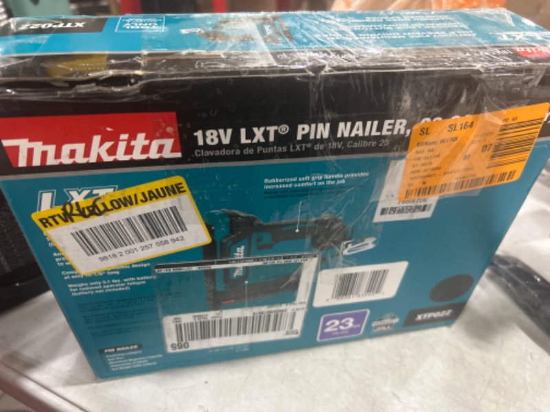 Photo 3 of 18-Volt LXT Lithium-Ion 23-Gauge Cordless Pin Nailer (Tool-Only)