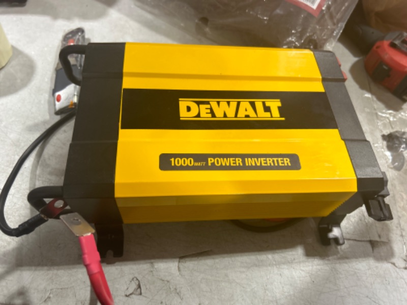 Photo 2 of DEWALT DXAEPI1000 Power Inverter 1000W Car Converter & DXAEPI140 Power Inverter 140W Car Converter: 12V DC to 120V AC Power Outlet