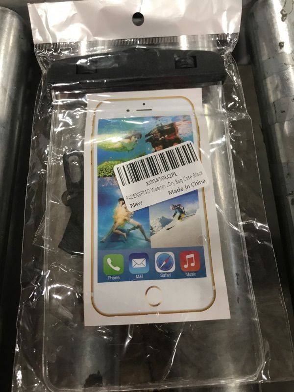 Photo 1 of Waterproof Phone Pouch IPX8 Universal Waterproof Phone Case Dry Bag Phone Protector for iPhone 15 14 13 12Pro Max Plus Galaxy S23 S22 S21 Black