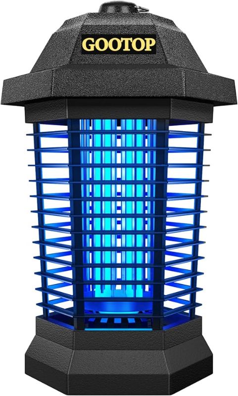 Photo 1 of Bug Zapper Outdoor Electric, Mosquito Zapper, Fly Traps, Fly Zapper, Mosquito Killer, 3 Prong Plug, 90-130V, ABS Plastic Outer (Black)
