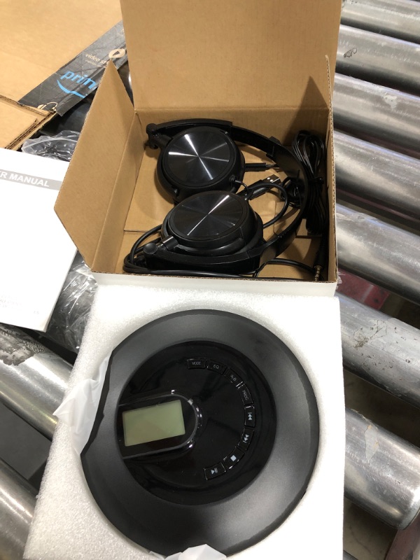 Photo 1 of CD Player Portable, Rechargeable Portable CD Player for Car and Travel, Walkman CD Player with Headphone and Anti-Skip/Shockproof, Personal CD Player with LCD Display, AUX Cable, Backlight
