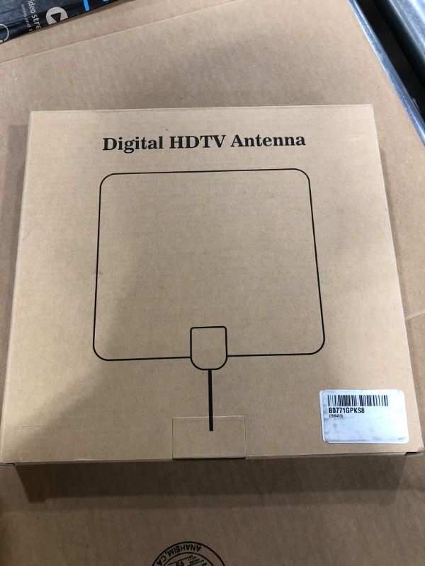 Photo 2 of Lesoom 2018 Newest Best 80 Miles Long Range TV Antenna Freeview Local Channels Indoor Basic HDTV Digital Antenna for 4K VHF UHF with Detachable Ampliflier Signal Booster Strongest Reception