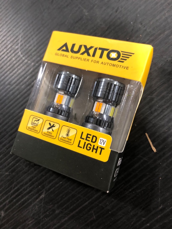 Photo 2 of AUXITO 2024 Newest CANBUS 3157 Switchback LED Bulbs 3057 3457 4157 Dual Color Amber/White Anti Hyper Flash Built-in Resistor Error Free Turn Signal Lights and DRL/Parking Lights, Pack of 2 3157/4157