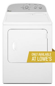 Photo 1 of Whirlpool 7-cu ft Electric Dryer (White)
