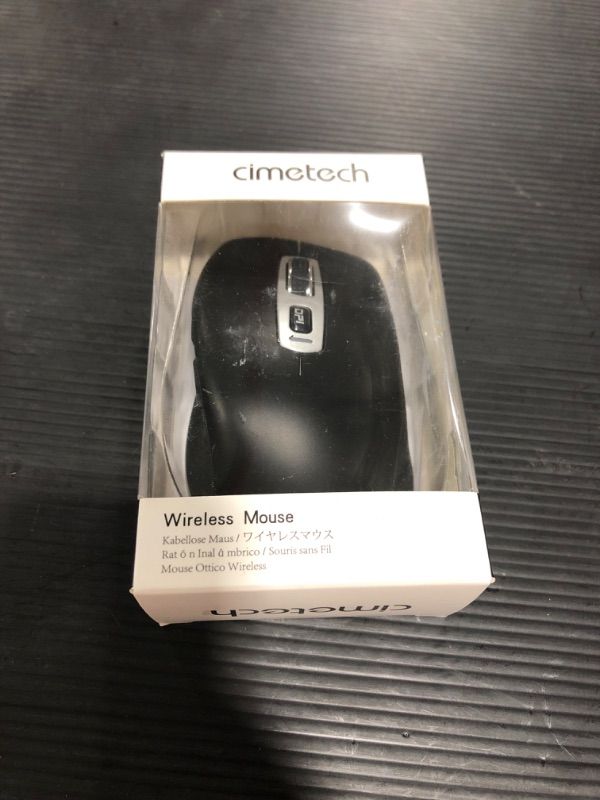 Photo 2 of cimetech Wireless Bluetooth Mouse, Computer Mouse, Slim Noiseless Optical Wireless Mice with 2400 DPI Compatible for Laptop, ipad, Mac (BT4.0+2.4G Dual Mode - Black)
