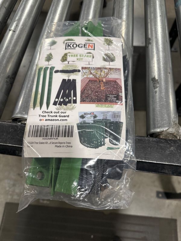 Photo 1 of Complete Tree Stake Kit with Stakes, Supports, and Improved Rope - Ideal for Tree Staking, Straightening, and Support