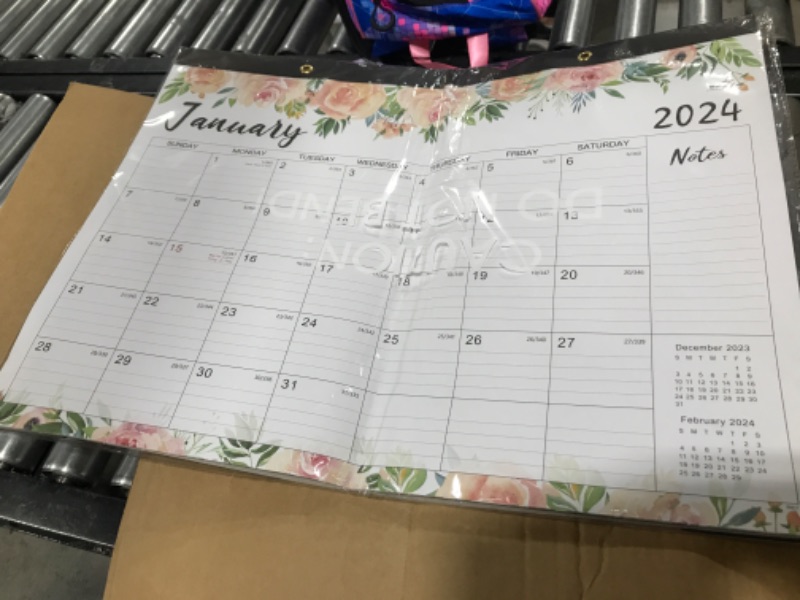 Photo 2 of 2024 Desk Calendar - Jan 2024 - Dec 2024, 12 Months Large Monthly Desk Calendar 2024, 22" x 17", Desk Pad, Large Ruled Blocks, to-do List & Notes, Best Desk/Wall Calendar for Planning or Organizing 22" x 17" - Jan.2024 - Dec.2024