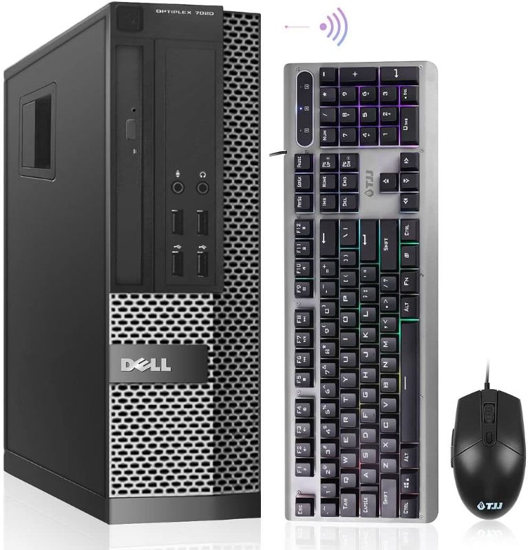 Photo 1 of Dell OptiPlex 7020 Desktop Computer, 32GB Ram New 1TB SSD, Intel Quad Core i7 4790 up to 4.0GHz, AC8260 Built-in WiFi 5, Dual Monitor Supported, DVD-RW HDMI Windows 10 Pro (Renewed)
