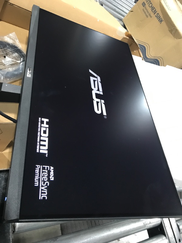 Photo 4 of ASUS TUF Gaming 27” 1080P Gaming Monitor (VG277Q1A) - Full HD, 165Hz (Supports 144Hz), 1ms, Extreme Low Motion Blur, FreeSync Premium, Shadow Boost, Eye Care, HDMI, DisplayPort, Tilt Adjustable 27" FHD 1ms 165Hz FreeSync Premium