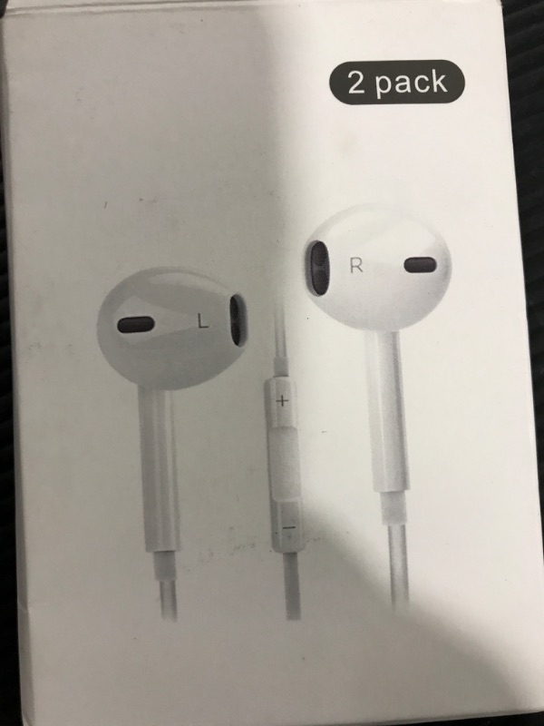 Photo 1 of 2pack apple headphones 