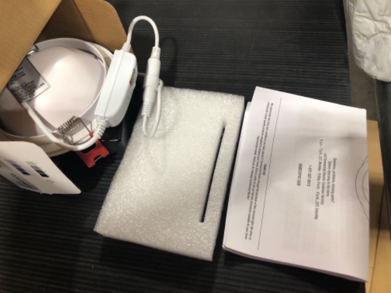 Photo 1 of Commercial Electric 4 in. Selectable New Construction and Remodel Color Ultra-Directional Canless Recessed Integrated LED Kit
