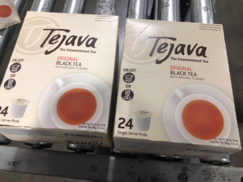 Photo 1 of Tejava Original Unsweetened Black Tea Pods, Award-Winning Tea, 100% recyclable Single Serve Cups (24 Pack) 24 Count (Pack of 2) Black Tea