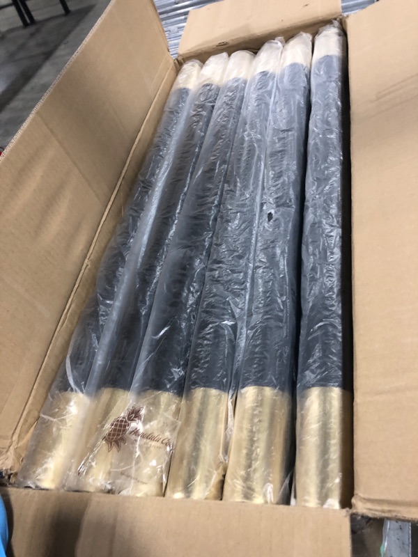 Photo 1 of Stainless Steel Stanchion Post Queue 5 ft Velvet Rope Carpet Ropes and Poles Crowd Control Barriers Sand Injection Hollow Base and Velvet Ropes Set for Party Supplies (8 Pieces) Black, Gold 8