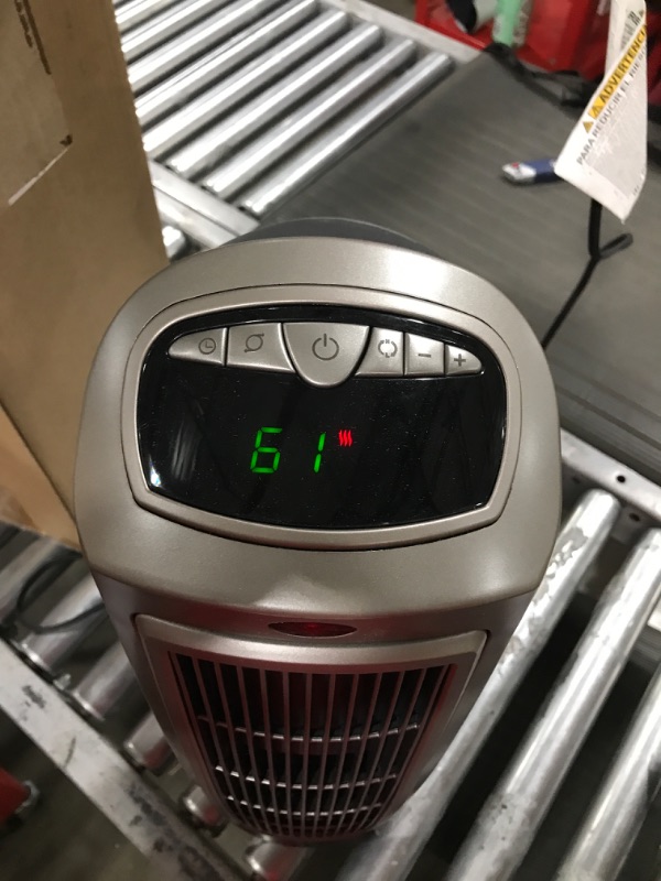 Photo 2 of Lasko 1500W Digital Ceramic Space Heater with Remote, 755320, Silver