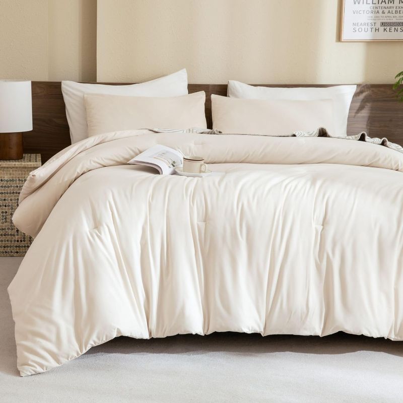 Photo 1 of Cream Colored Comforter Bed Set UNKNOWN SIZE