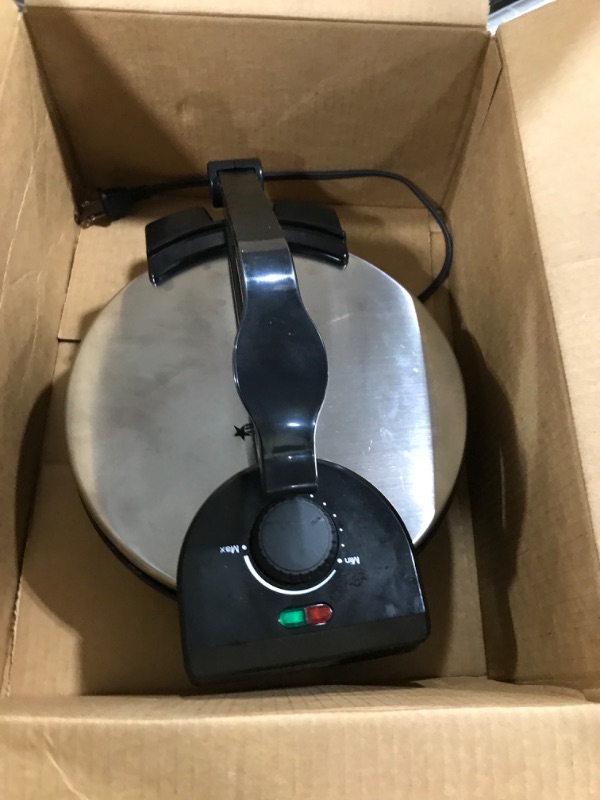 Photo 2 of 10inch Roti Maker by StarBlue with FREE Roti Warmer - The automatic Stainless Steel Non-Stick Electric machine to make Indian style Chapati, Tortilla, Roti AC 110V 50/60Hz 1200W
